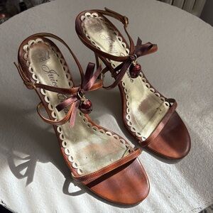 Juicy Couture vintage sandals with strawberry charm